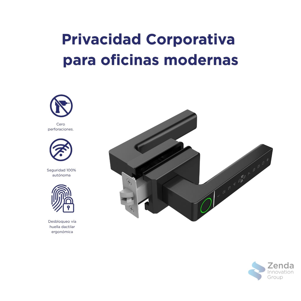 Zenda Glass Essential - Cerradura Inteligente para Cristal Templado