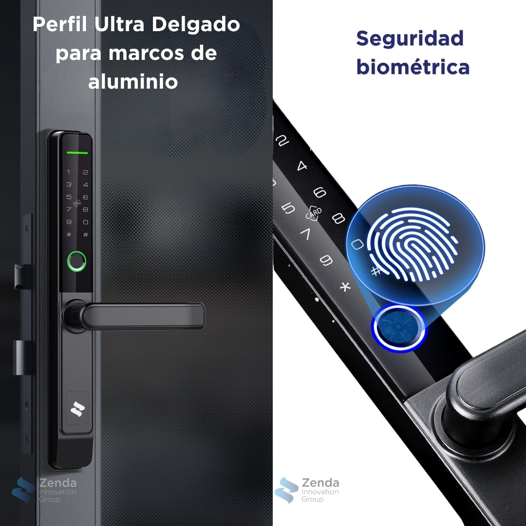 Zenda SlimGuard - Cerradura Inteligente Arquitectónica