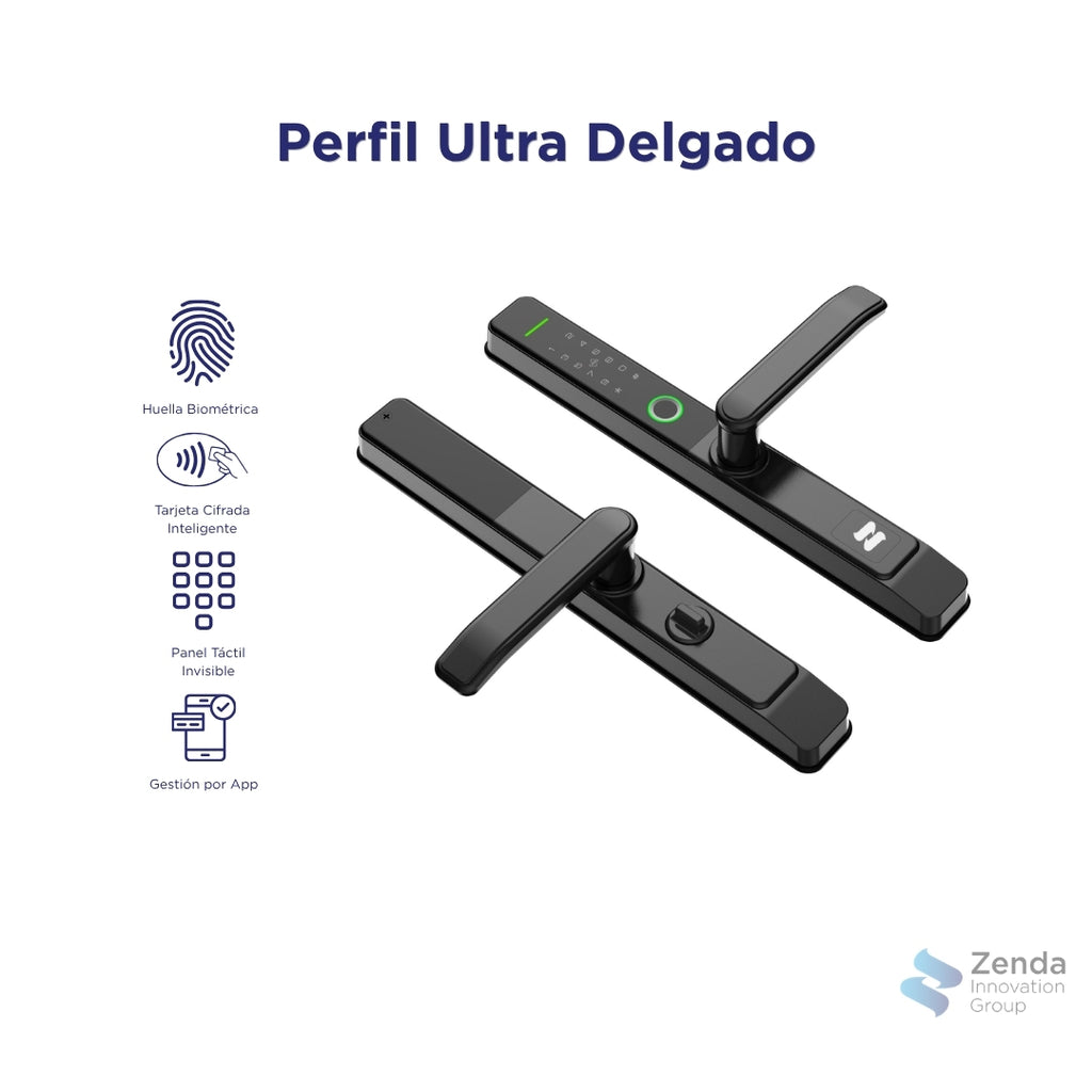 Zenda SlimGuard - Cerradura Inteligente Arquitectónica