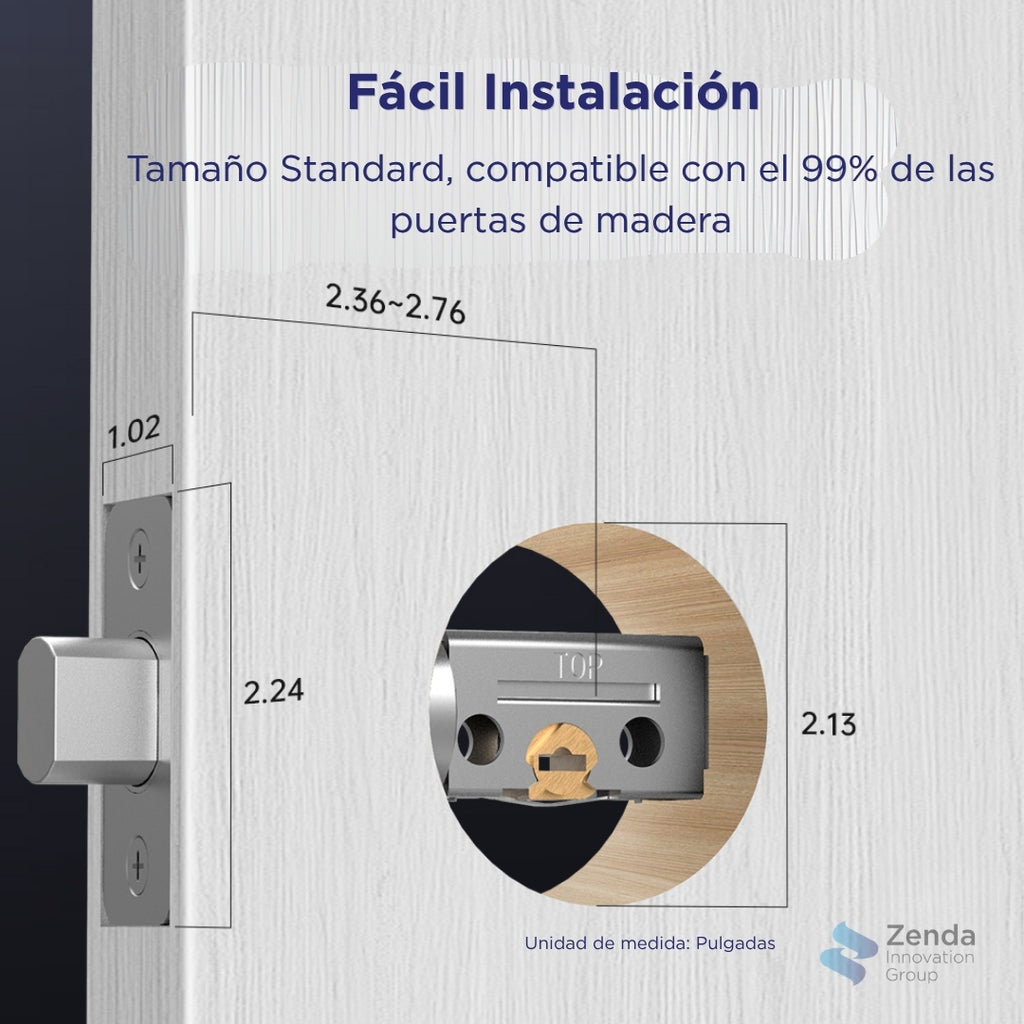 Zenda WoodTech - Cerradura Inteligente Esencial